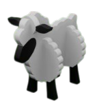 Cartão de Ovelha para Montar