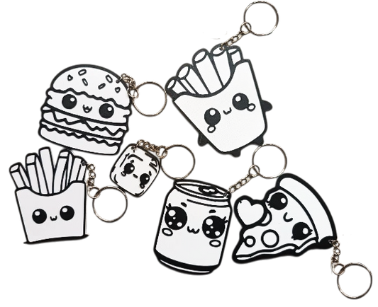 Chaveiros de Alimentos Chibi