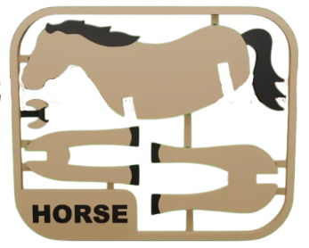 Cartão de Cavalo para Montar