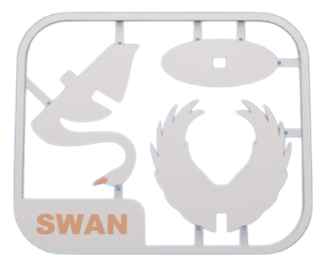 Cartão de Cisne para Montar