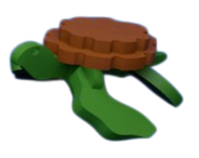 Cartão de Tartaruga para Montar