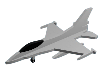 Cartão de Jato F-16 para Montar