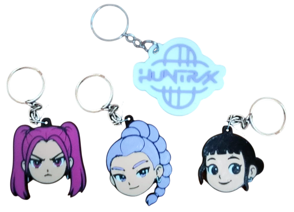 Chaveiros Guerreiras do K-Pop Chibi