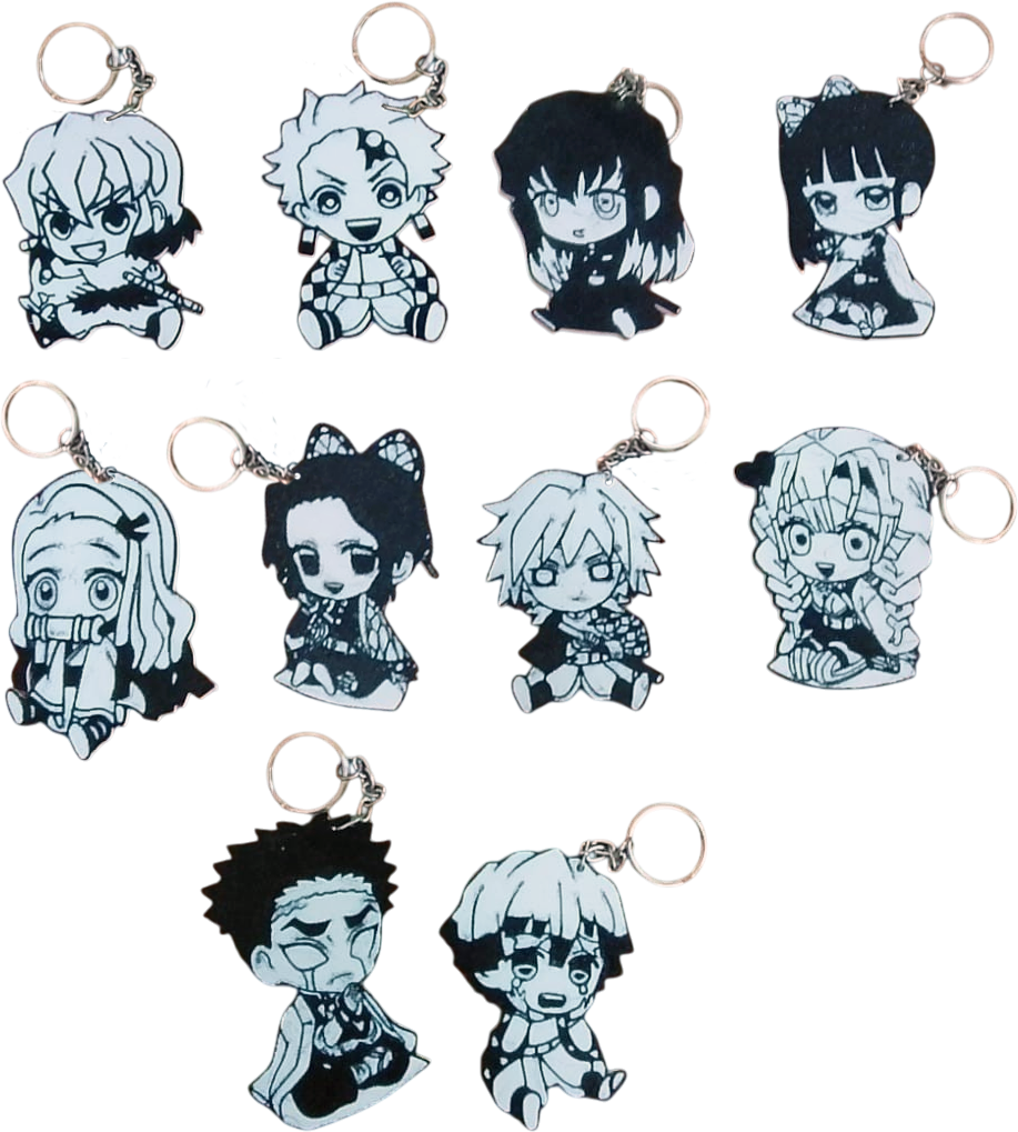 Chaveiros Kimetsu no Kaiba Chibi