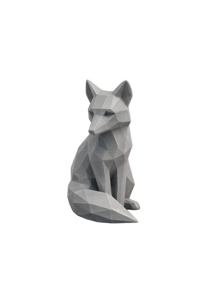 Estatueta de Raposa em Low Poly