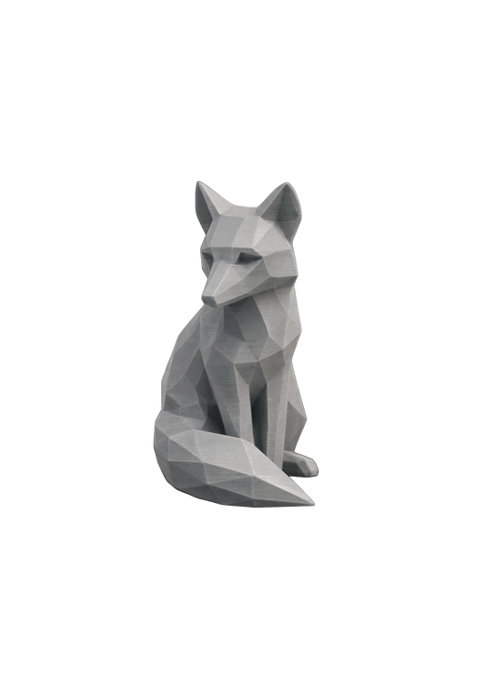 Estatueta de Raposa em Low Poly